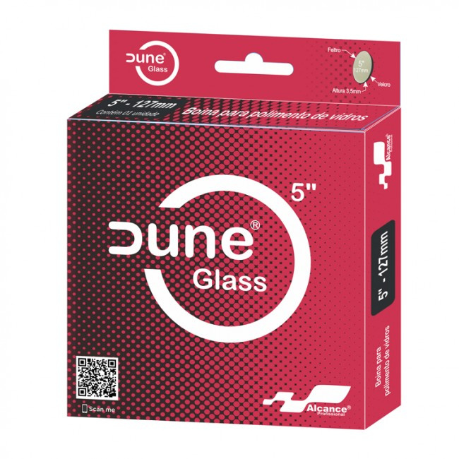 Dune Glass Boina Para Polimento De Vidro - Alcance (5 Polegadas)