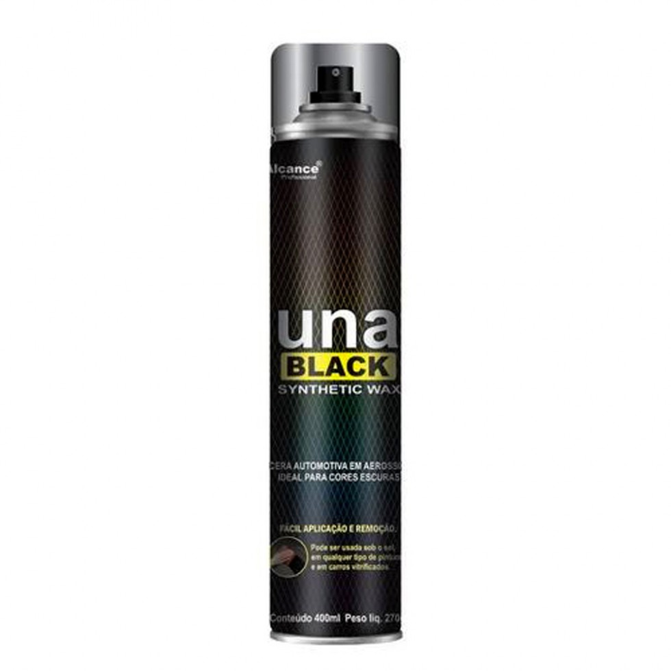 Cera Una Black Synthetic Wax Aerossol - 400 Ml - Alcance 