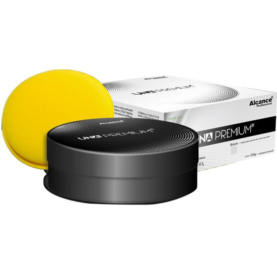 Una Black Wax (cera Sintética Para Carros Pretos) Alcance (200g)