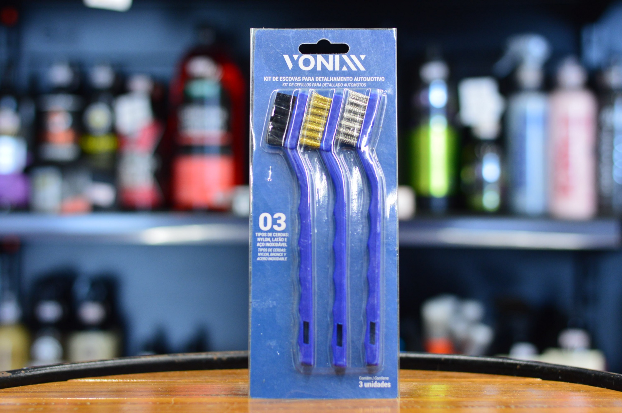 Kit De Escovas Para Detalhamento Automotivo - Vonixx