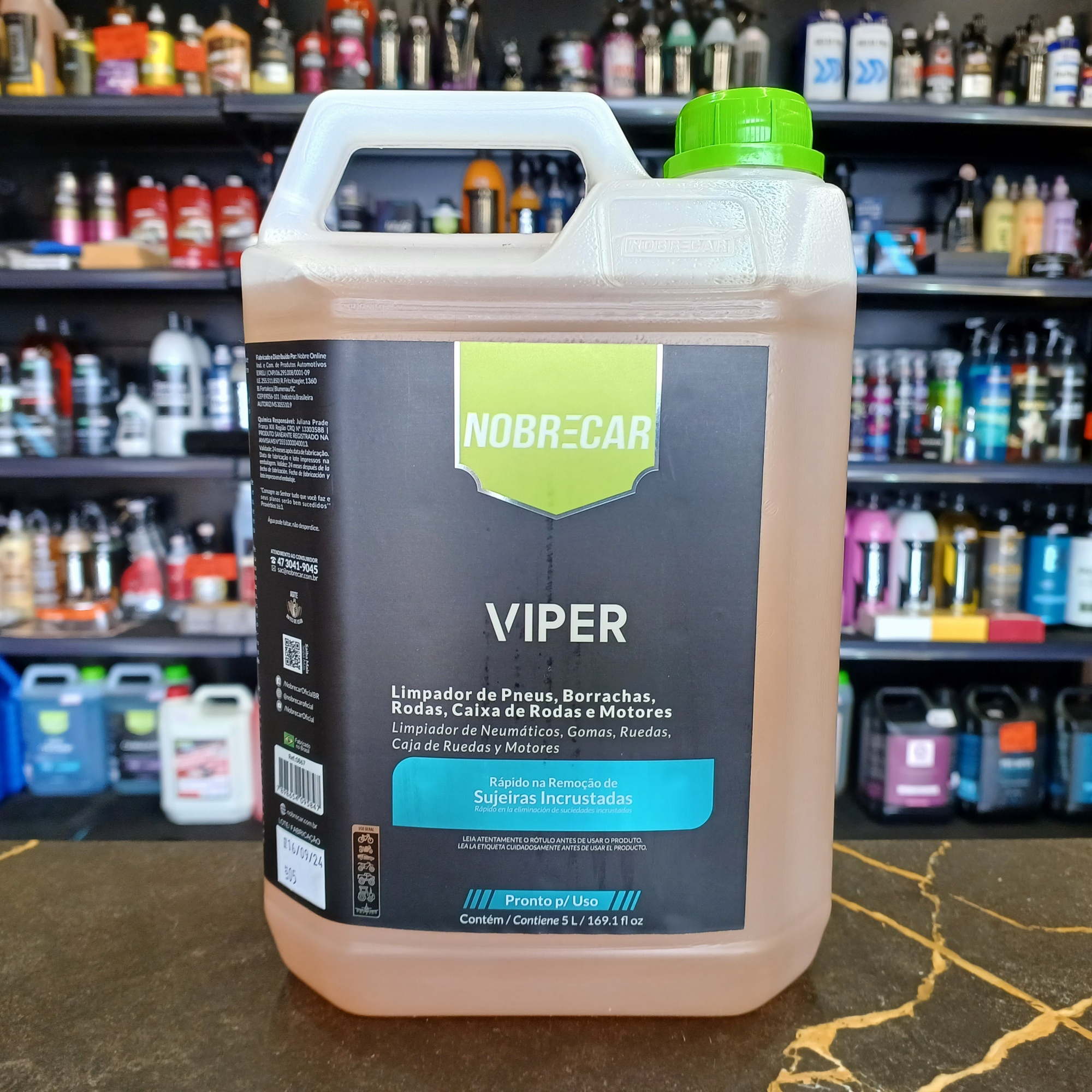 Viper Limpador De Plasticos E Borrachas 5 Litros. Nobrecar